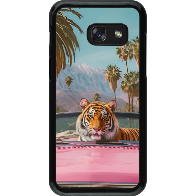 Coque Samsung Galaxy A3 (2017) - Tigre voiture rose