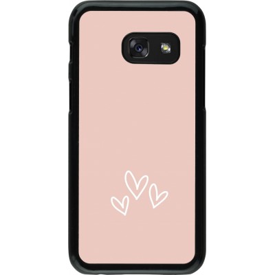 Coque Samsung Galaxy A3 (2017) - Valentine 2023 three minimalist hearts