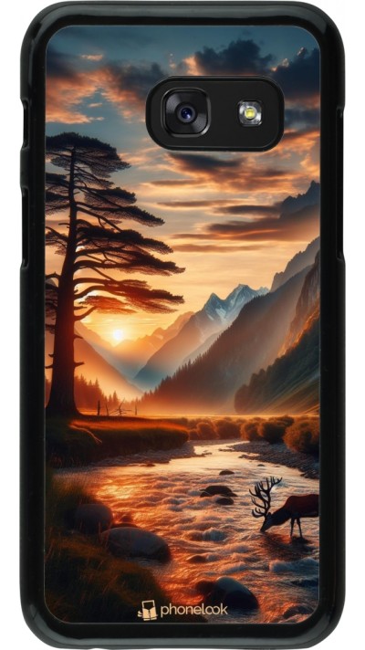 Coque Samsung Galaxy A3 (2017) - Valley Sunset Deer Tree