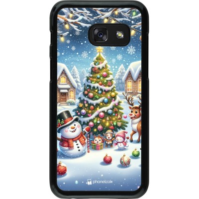 Coque Samsung Galaxy A3 (2017) - Noël 2023 bonhomme de neige et sapin