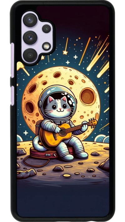 Coque Samsung Galaxy A32 - AstroCat RockLune