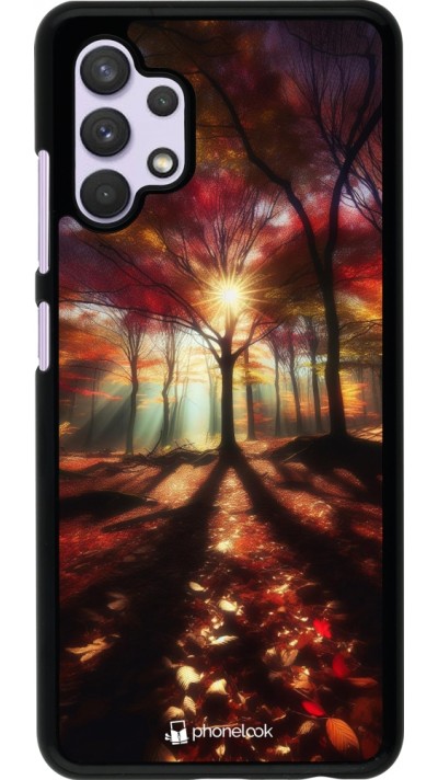 Coque Samsung Galaxy A32 - Automne doré glare