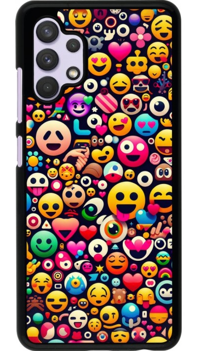 Coque Samsung Galaxy A32 - Emoji Mix Color