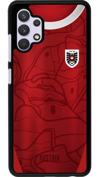 Coque Samsung Galaxy A32 - Maillot de football Autriche personnalisable