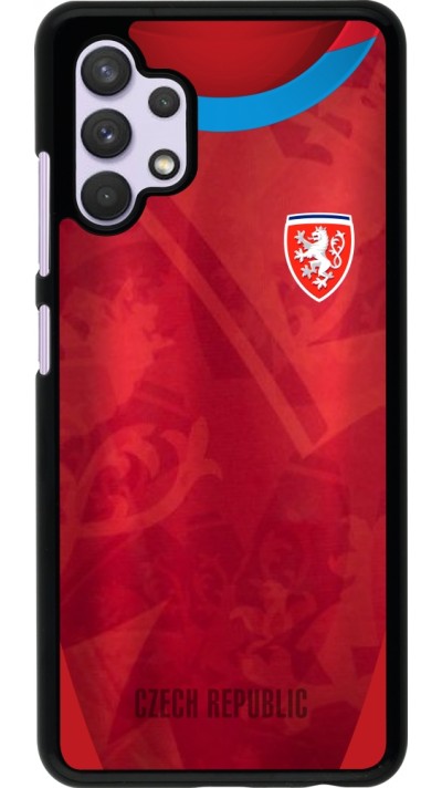 Coque Samsung Galaxy A32 - Maillot de football République Tchèque personnalisable