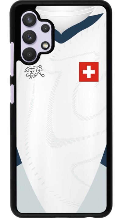 Coque Samsung Galaxy A32 - Maillot de football Suisse Extérieur personnalisable