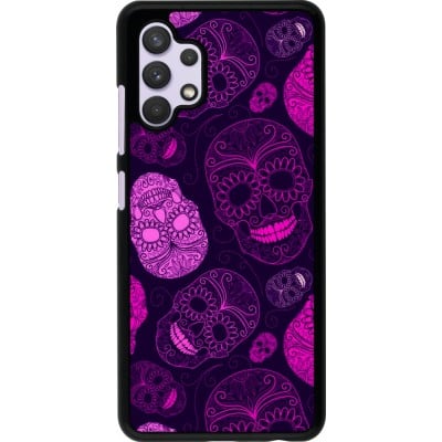 Coque Samsung Galaxy A32 - Halloween 2023 pink skulls