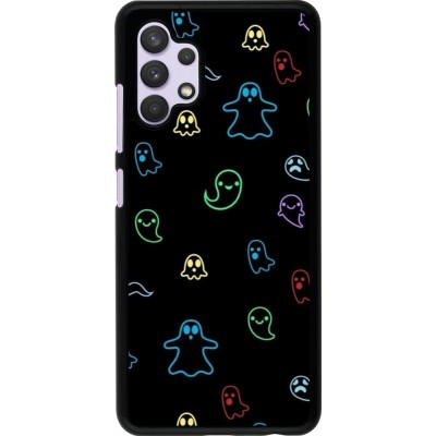 Coque Samsung Galaxy A32 - Halloween 2024 colorful ghosts