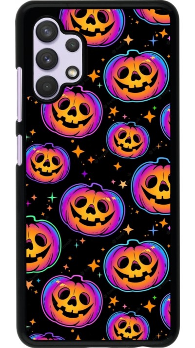 Coque Samsung Galaxy A32 - Halloween 2024 rainbow pumpkins