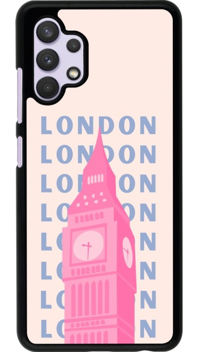 Coque Samsung Galaxy A32 - London Pink Print