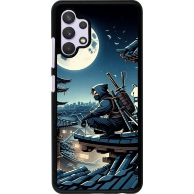 Coque Samsung Galaxy A32 - Ninja sous la lune