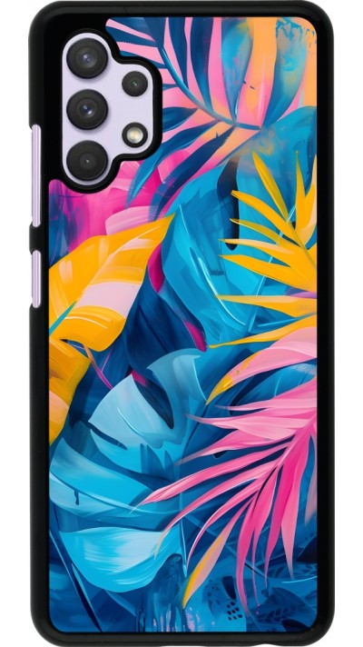 Coque Samsung Galaxy A32 - Palms Blue