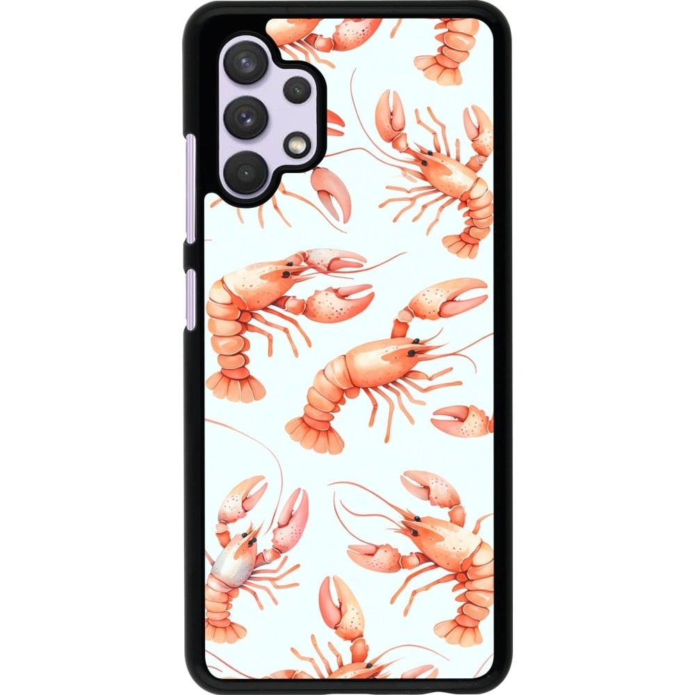 Coque Samsung Galaxy A32 - Pattern de homards pastels