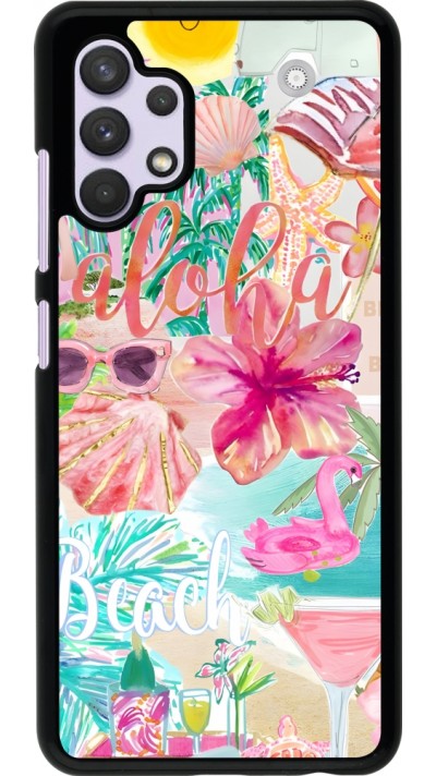 Coque Samsung Galaxy A32 - Preppy Collage Aloha