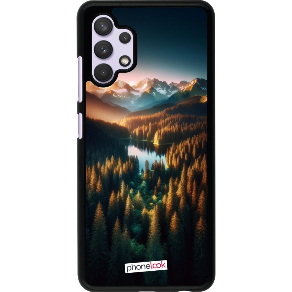 Coque Samsung Galaxy A32 - Sunset Forest Lake