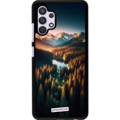 Coque Samsung Galaxy A32 - Sunset Forest Lake