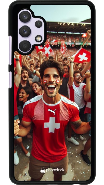Coque Samsung Galaxy A32 - Supporter Suisse Euro 2024