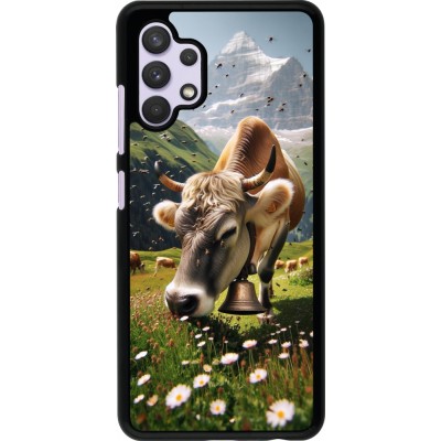 Coque Samsung Galaxy A32 - Vache montagne Valais