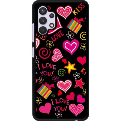 Coque Samsung Galaxy A32 - Valentine 2023 love symbols