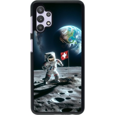 Coque Samsung Galaxy A32 5G - Astro Suisse sur lune