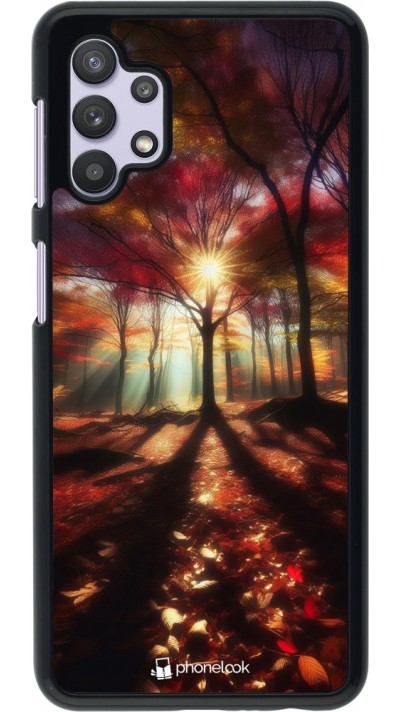 Coque Samsung Galaxy A32 5G - Automne doré glare