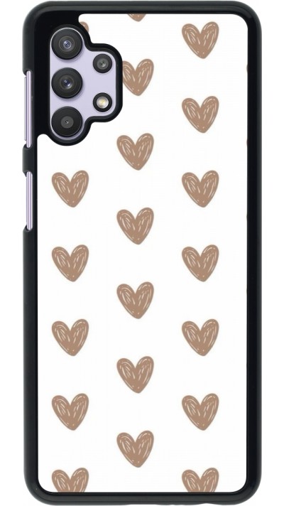 Coque Samsung Galaxy A32 5G - Autumn 2024 brown hearts