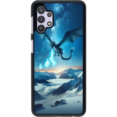 Samsung Galaxy A32 5G Case Hülle - Drache nächtliche Berg