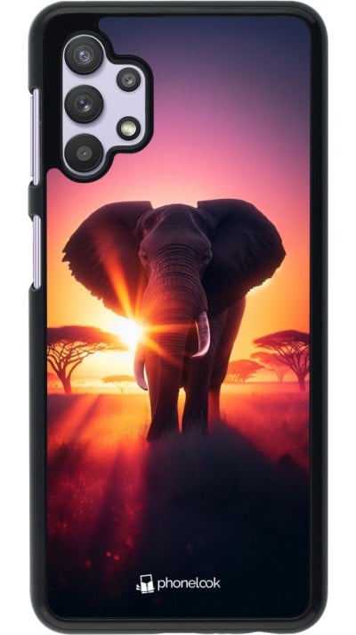 Coque Samsung Galaxy A32 5G - Elephant Sunrise Beauty