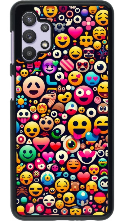 Coque Samsung Galaxy A32 5G - Emoji Mix Color