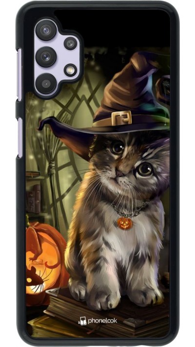 Coque Samsung Galaxy A32 5G - Halloween 21 Witch cat