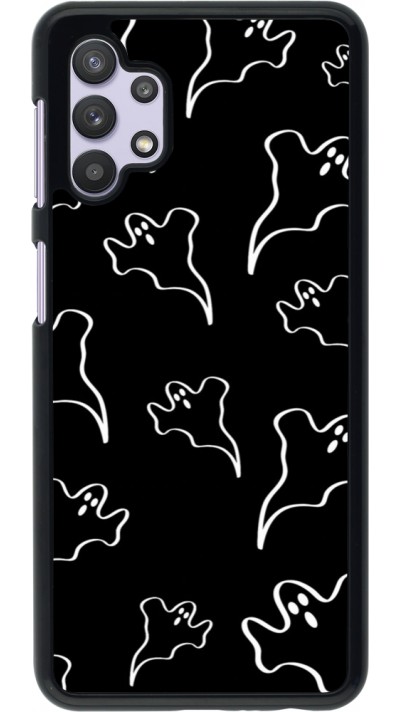 Coque Samsung Galaxy A32 5G - Halloween 2024 black and white ghosts