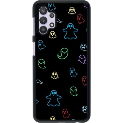 Coque Samsung Galaxy A32 5G - Halloween 2024 colorful ghosts