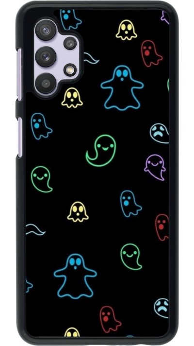 Coque Samsung Galaxy A32 5G - Halloween 2024 colorful ghosts