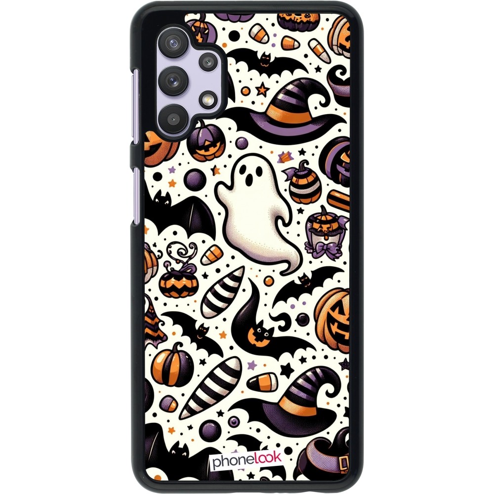 Coque Samsung Galaxy A32 5G - Halloween 2024 Cute Pattern