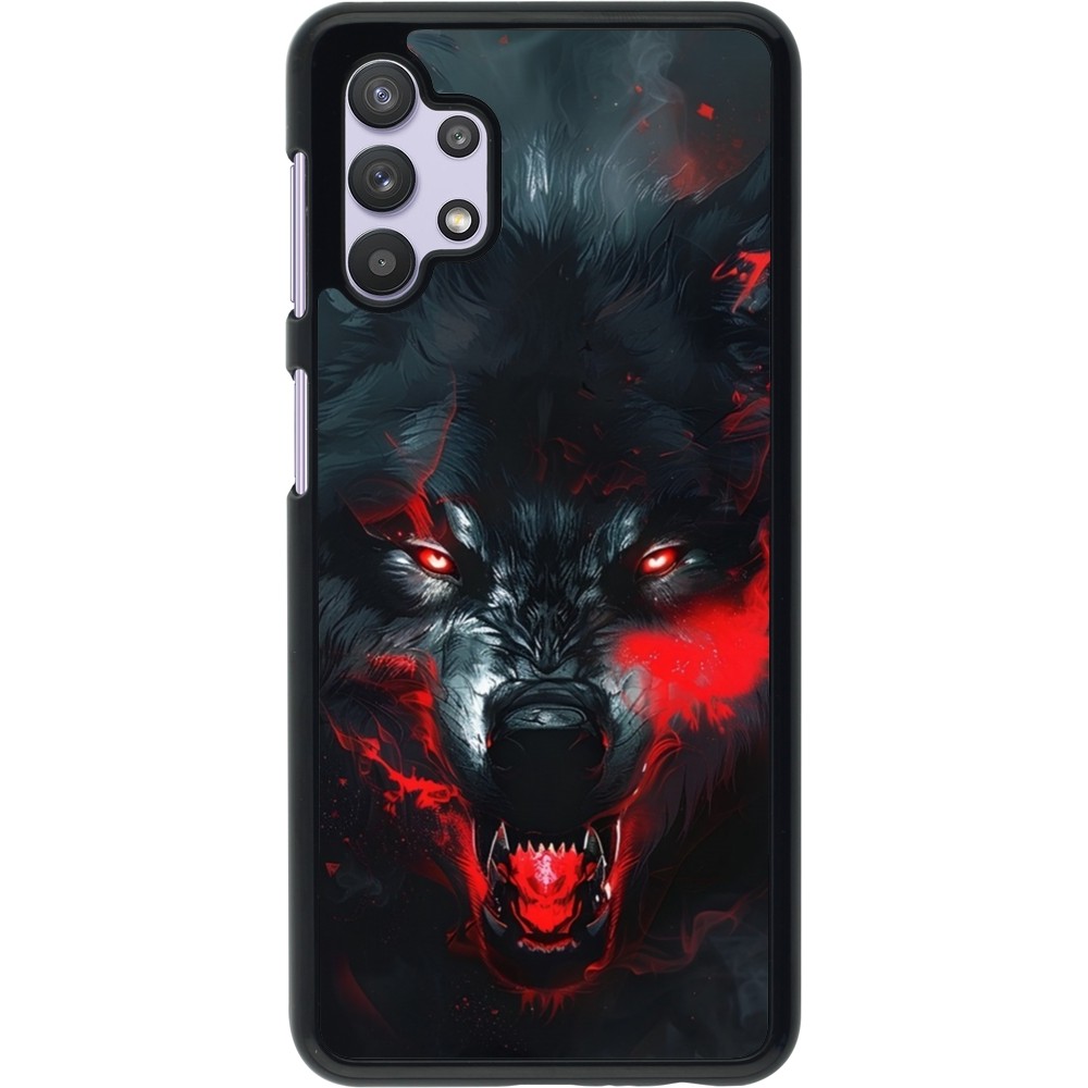 Samsung Galaxy A32 5G Case Hülle - Halloween 2024 mad werewolf