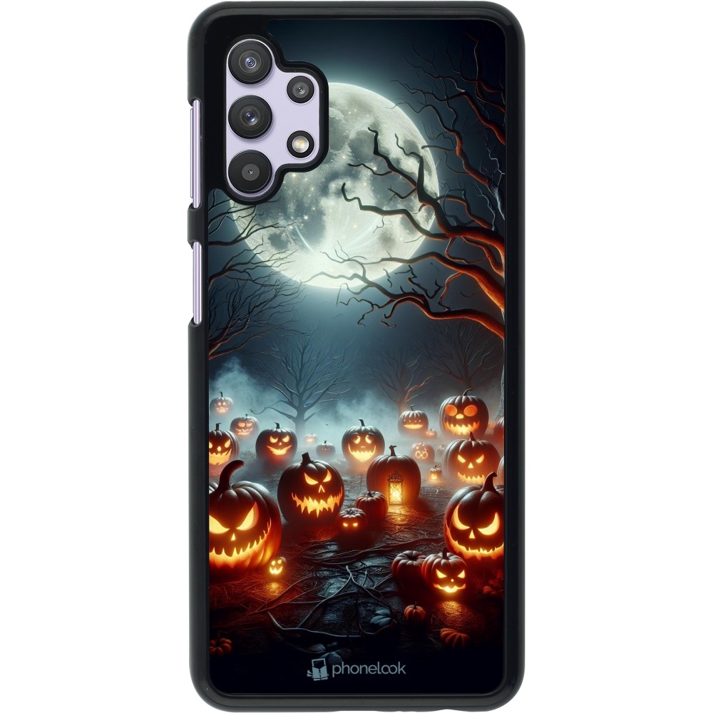 Coque Samsung Galaxy A32 5G - Halloween 2024 Many Pumpkins