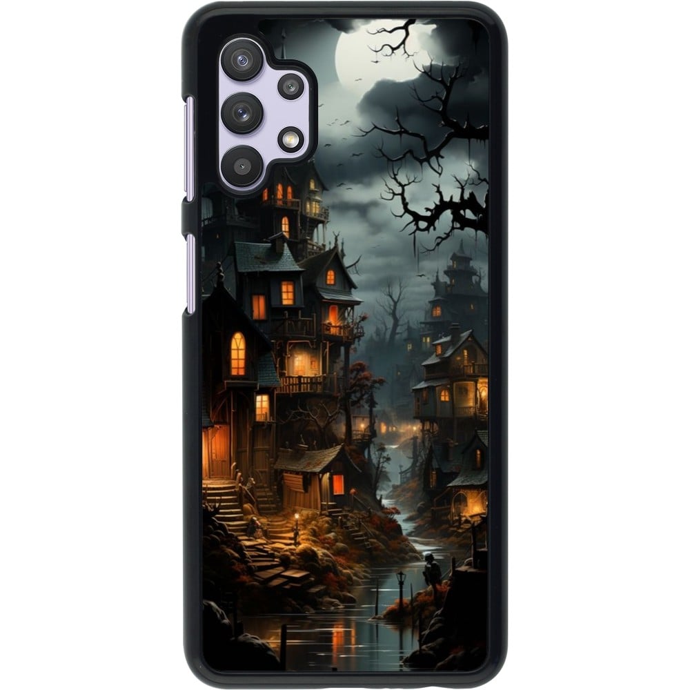 Coque Samsung Galaxy A32 5G - Halloween 2024 scary town