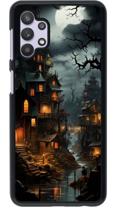 Coque Samsung Galaxy A32 5G - Halloween 2024 scary town