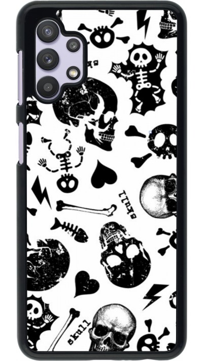 Coque Samsung Galaxy A32 5G - Halloween 2024 skeleton mix