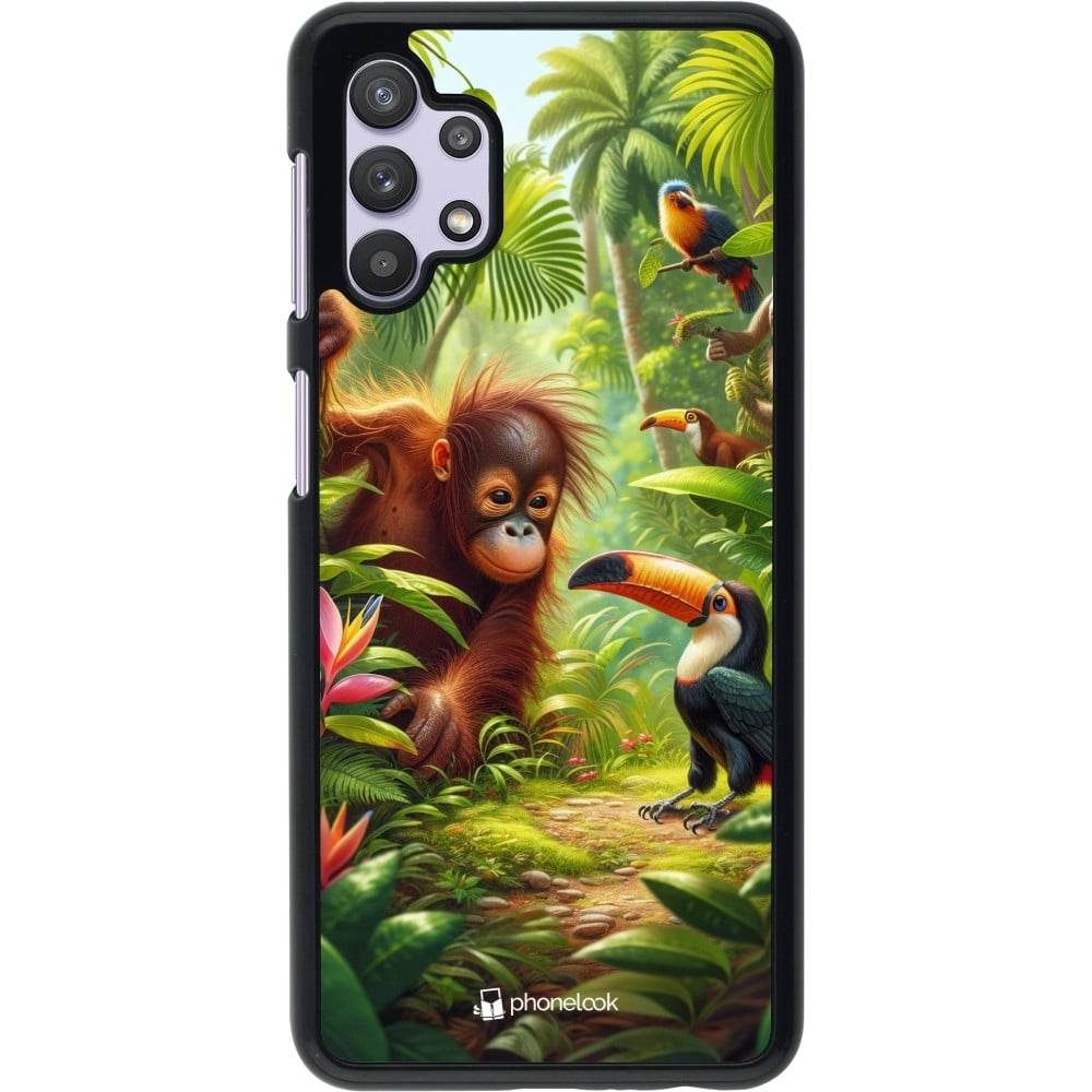 Coque Samsung Galaxy A32 5G - Jungle Tropicale Tayrona