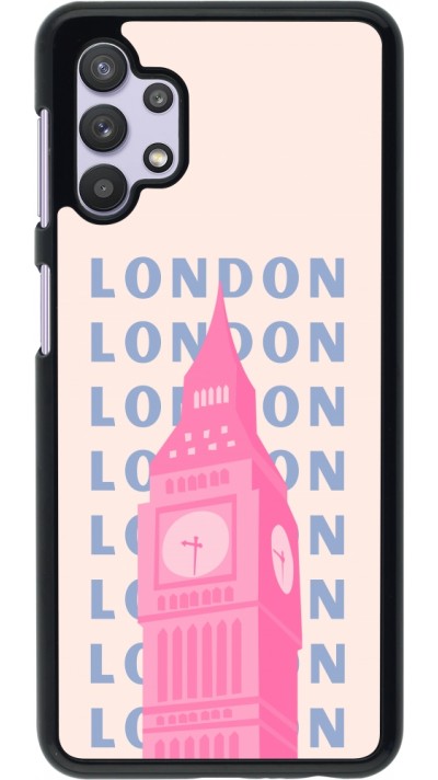 Coque Samsung Galaxy A32 5G - London Pink Print