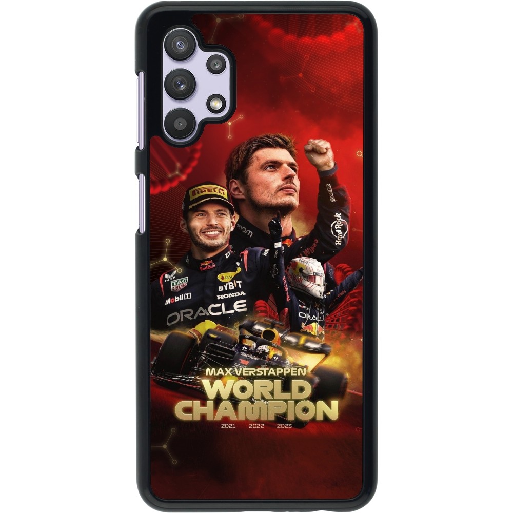 Coque Samsung Galaxy A32 5G - Max Verstappen Champion 2023