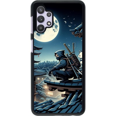 Coque Samsung Galaxy A32 5G - Ninja sous la lune