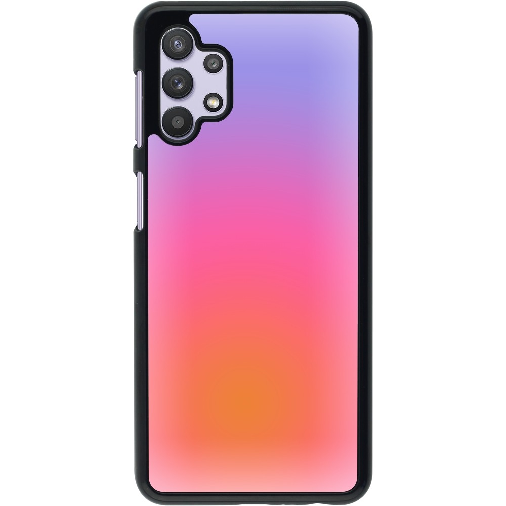 Samsung Galaxy A32 5G Case Hülle - Orange Pink Blue Gradient