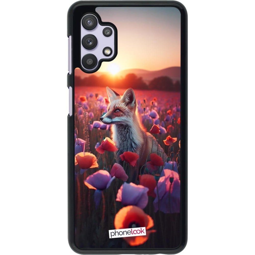 Coque Samsung Galaxy A32 5G - Renard pourpre au crépuscule