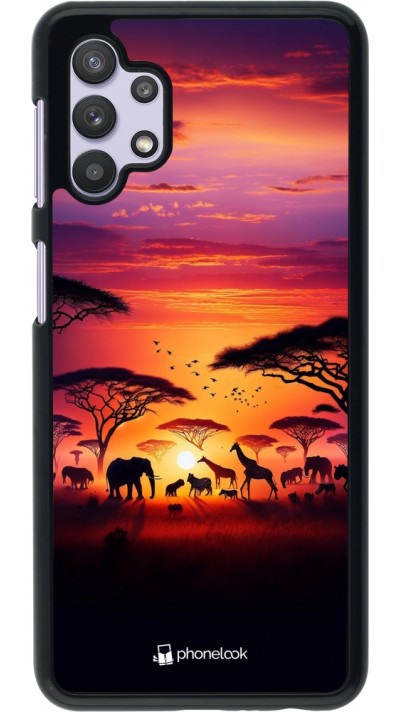 Coque Samsung Galaxy A32 5G - Safari sunset wildlife