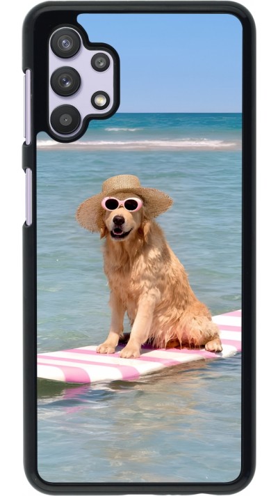 Coque Samsung Galaxy A32 5G - Summer Dog on Paddle