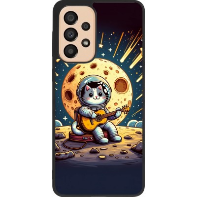 Coque Samsung Galaxy A33 5G - Silicone rigide noir AstroCat RockLune