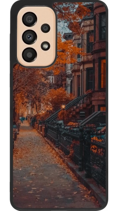 Coque Samsung Galaxy A33 5G - Silicone rigide noir Autumn 2024 city