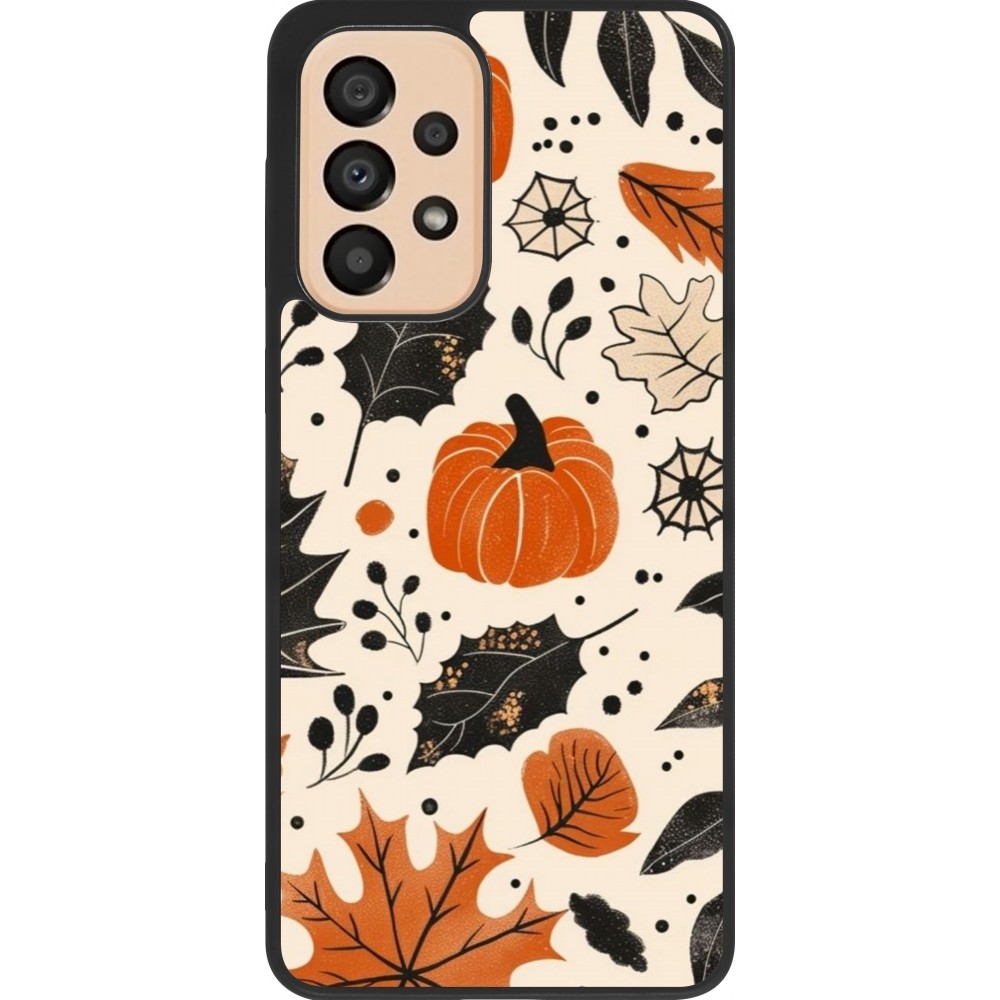 Coque Samsung Galaxy A33 5G - Silicone rigide noir Autumn 2024 nature